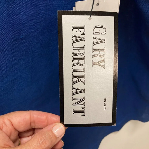 Vintage Gary‎ Fabrikant Tank Top, Size 10, Ramie, Royal Blue, New w Tags - Picture 8 of 9